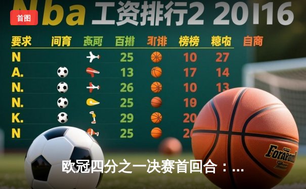 欧冠四分之一决赛首回合：皇马主场3-2力克曼城，贝林厄姆补时绝杀